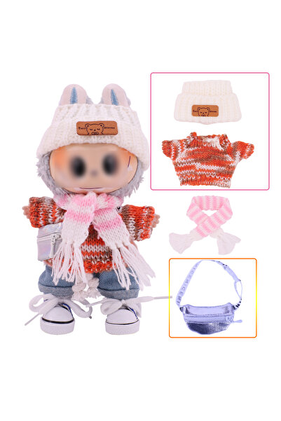 Choice مقاس واحد 4 قطع 6 قطع مناسبة لدمية لابوبو مقاس 17 سم ملابس وبدلات