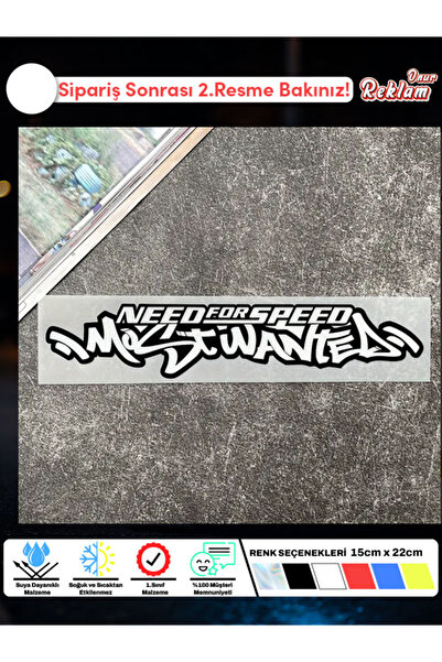 Onur Reklam Need for Speed Most Wanted Sticker – Araba Camı & Laptop Etiketi ...