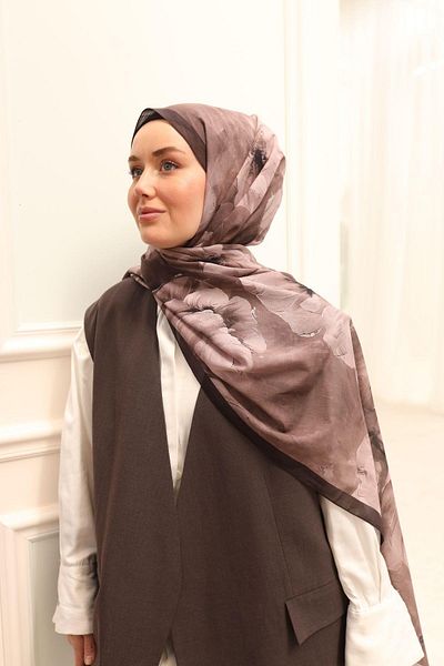 Silk Home Nariya Shawl - 90006 - Dark Dusty Rose