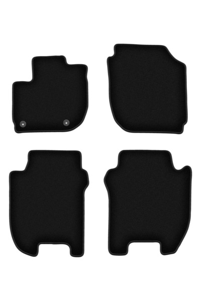 shumee Covorașe BASIC negre din velur pentru: Honda Jazz IV hatchback (2015-)