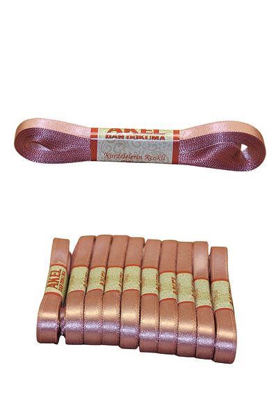 Larenya 1 cm Wide Ribbon |   10 Meters |   Dried Rose Suitable for Handicraft, Ornament, Hobby and Packaging