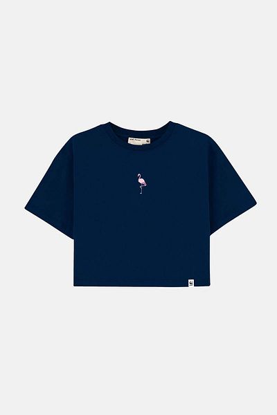 WWF Market Лека тениска с къс ръкав Flamingo - Siyah