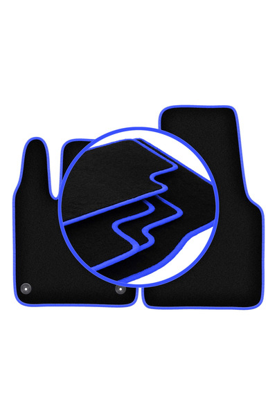 shumee Covorașe auto CARLUX-BLUE pentru: Smart Fortwo III hatchback (2014-2020)