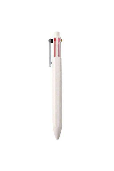 Muji Hexagon 6-Color Ballpoint Pen, 0.7 mm, Black/Red/Pink/Orange/Light Blue/Blue