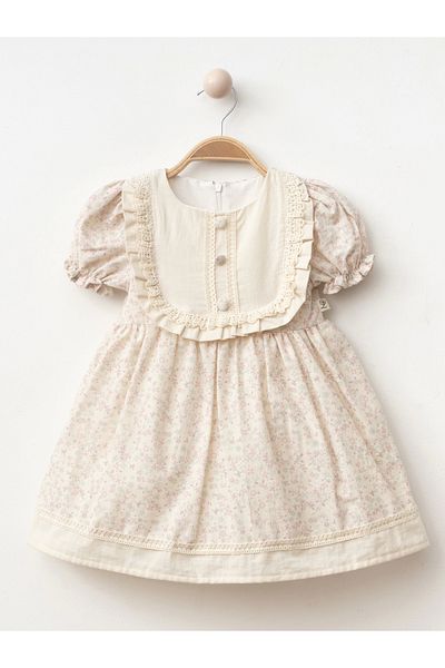 My Lusa baby wear Button Detailed Baby Girl Dress