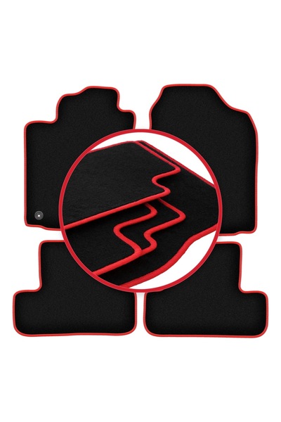 shumee Covorașe auto CARLUX-RED pentru: Toyota Corolla Verso I monovolum (200...