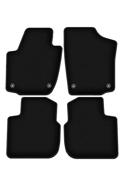 shumee Covorașe BASIC negre din velur pentru: Skoda Rapid liftback, sedan, sp...
