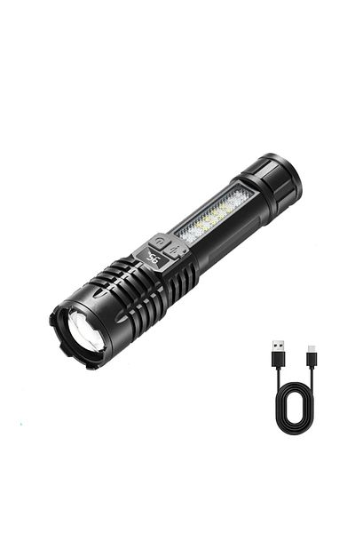 Heinast S-435 High Power Led Flashlight Portable Rechargeable Led Lamp Telescopic Zoom Torch Light Camping H