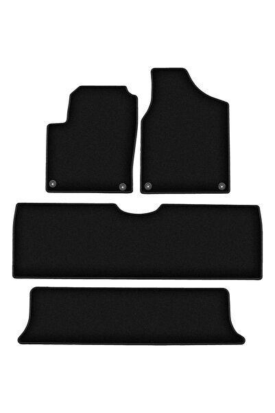 shumee Covorașe BASIC negre din velur pentru: Seat Alhambra I monovolum (1995...