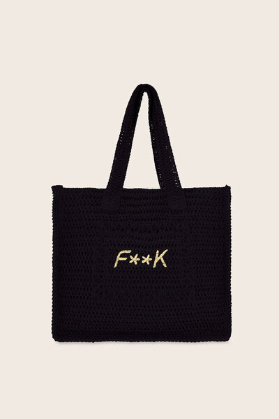 F**K OFFICIAL GEANTĂ DE PLAJĂ FA25-A055BK - F**K - MĂRIME UNICĂ, NEGRU