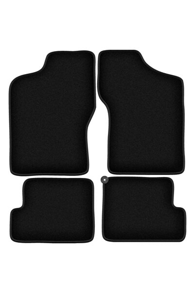 shumee Covorașe BASIC negre din velur pentru: Fiat Cinquecento hatchback (199...