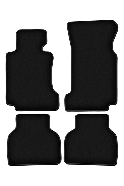 shumee Covorașe BASIC negre din velur pentru: BMW 7 E38 sedan (1994-2001)