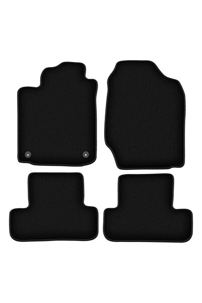 shumee Covorașe BASIC negre din velur pentru: Toyota Corolla Verso I monovolu...