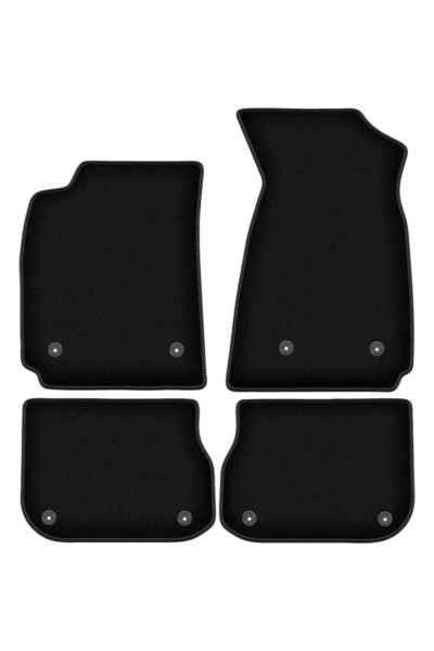 shumee Covorașe BASIC negre din velur pentru: Audi A4 B5 FL sedan, break, avant (1999-2001)