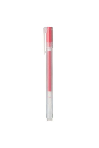 Muji Gel Ink Cap Type Ballpoint Pen, 0.7 mm, Red