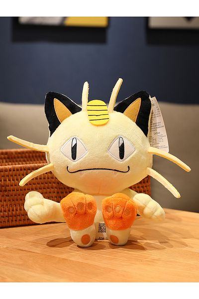 Choice Meowth 25cm Original Pokemon Pikachu Plush Stuffed Animal Toy Eevee Mew Snorlax Squirtle Bulbasaur G