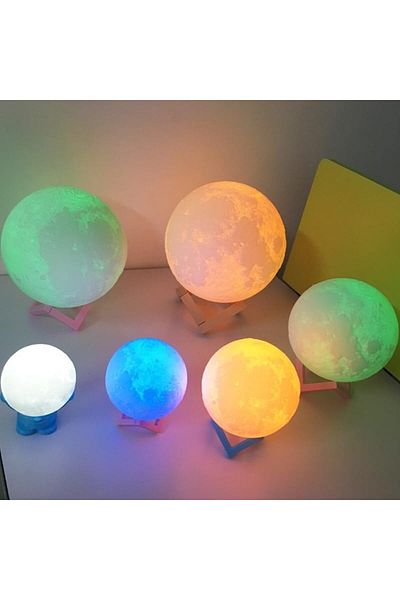 Generic Creative Gift Moon light LED bedroom bed decoration ambiance light nightlight (multi color)