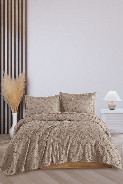 Elart Maribel Bedspread Double (240X250 cm) Beige