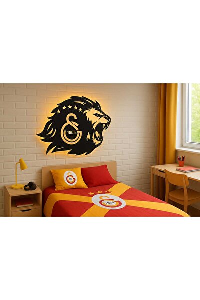 Genel Markalar 5 Yıldızlı Galatasaray Ahşap Işıklı tablo