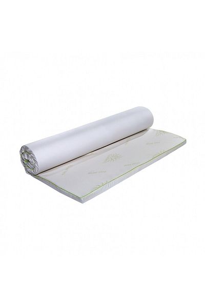 Green Future Aloe Vera Therapy Memory Arctic Gel mattress topper 7 comfort zones, 80x200 cm, H 5 cm