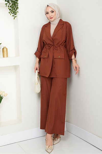Bestenur Harpe Jacket Pants Double Suit 1567 - Tan