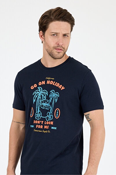 Rodi Men's Go on Holiday Printed T-Shirt – 100% Cotton – Crew Neck Short Sleeve Casual Men's T-Shirt 0008