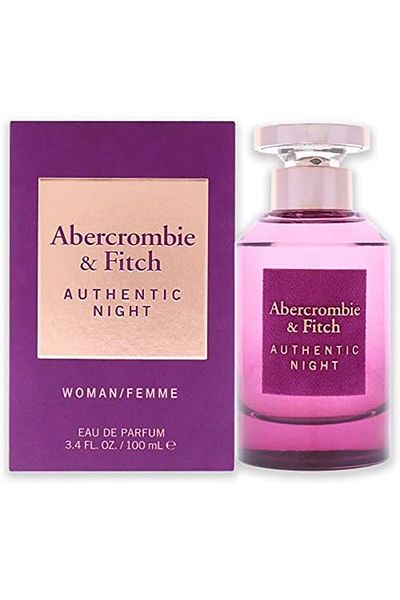 Abercrombie & Fitch Authentic Night for Women, Eau de Parfum Spray, 100 ml