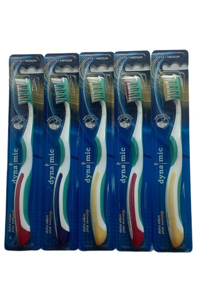 Dynamic Toothbrush Medium Hard (Medium) X 5 Pcs