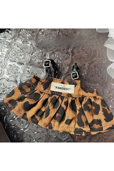 Choice One Size Leopard Cute doll clothing 15-17 cm Labubu handmade leopard print camisole dress clothing a