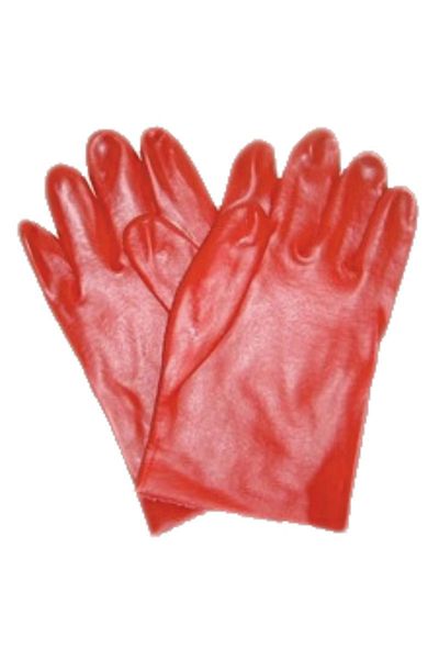 flores Short red antacid gloves, size XL