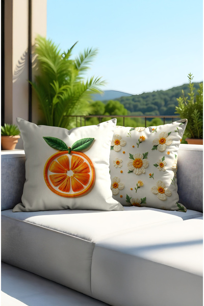 MUN HOME Ψηφιακό τυπωμένο καλοκαιρινό μοτίβο πολύχρωμο κάλυμμα μαξιλαριού ριχ...