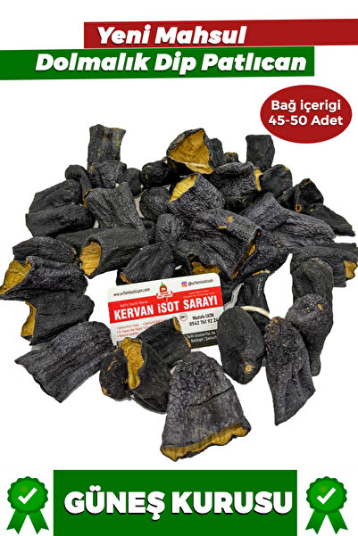 URFAM İSOTÇUM Dolmalık Kuru Dip Patlıcan 45-50 adet Yeni Mahsül