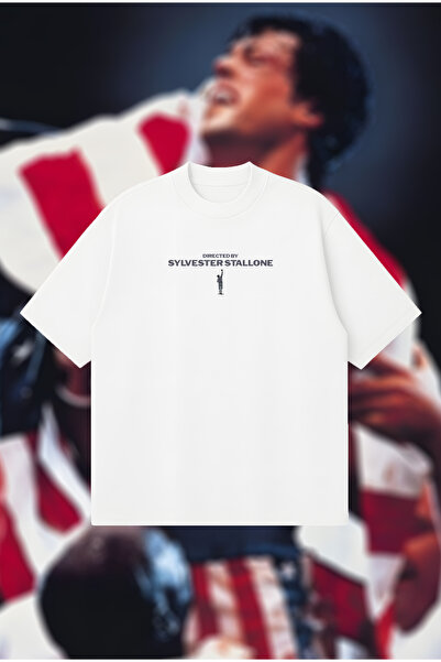 PURE POWER Regizorat de Slyvester Stallone Tricou Boxy Fit supradimensionat u...