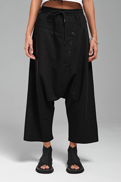 tw3 Salwar pentru femei cu design detaliat cu nasturi în față