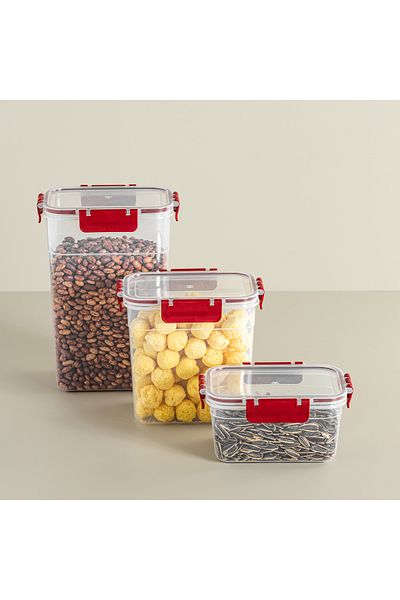 SAVLAR Set of 3 Deep Clara Box 1100Ml+2200Ml+3400Ml