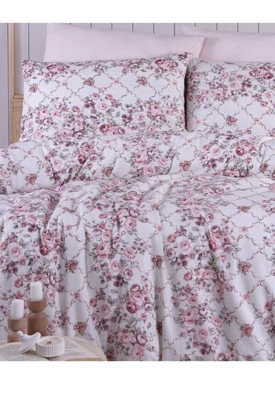 VİLERA HOME Cotton Single Bed Sheet Set Pi̇ke