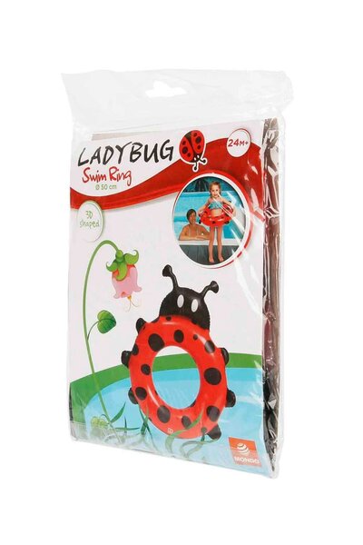 PopŞeker Lady Bug Miracle Ladybug توجه إلى المرح مع عوامة نجاة 50 سم!