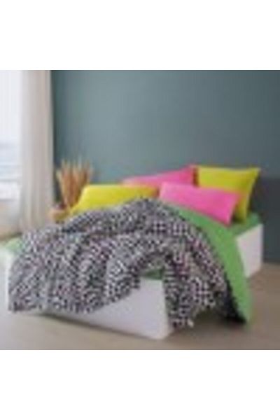 Cozy Home Lenjerie pat dublu bumbac ranforce, cearceaf pilota 200x220cm, Cozy Home, Dazzle patrate