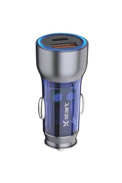 X-start Încărcător auto X-Start CC188 Albastru/Transparent
