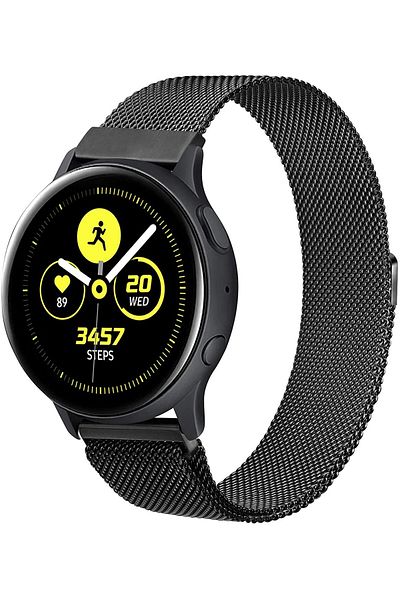 O Ozone Samsung Galaxy Watch 4 40mm 44mm/Classic/Active 2 40mm 44mm | Milanese Loop Watch Band | Black