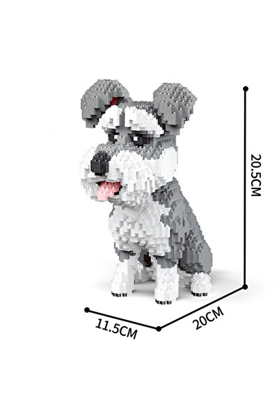 Choice4 with box Schnauzer Knew Built Cute Pink Smile Pig Micro Mini Building...