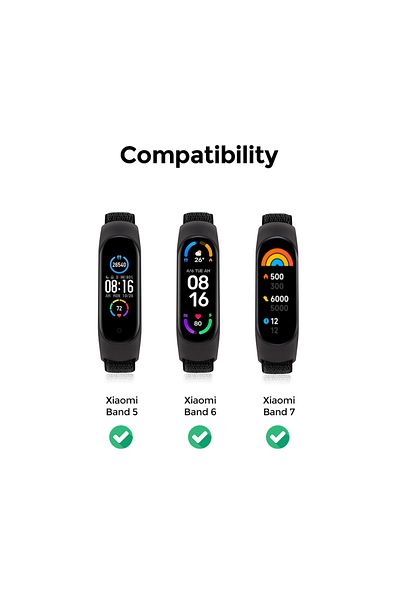 O Ozone Nylon Straps | Xiaomi Mi Band 7 / 6 / 5 | Ice Blue+Bright Yellow+Grey
