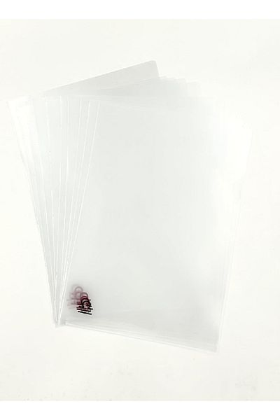 RAHALIFE HOME SOLUTION A4 L-Shape Folder | 150 Micron | Clear | 100 Pcs Pack | 210mm x 297mm