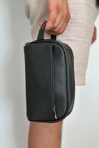 By Pellini Men's Faux Leather Handbag Black