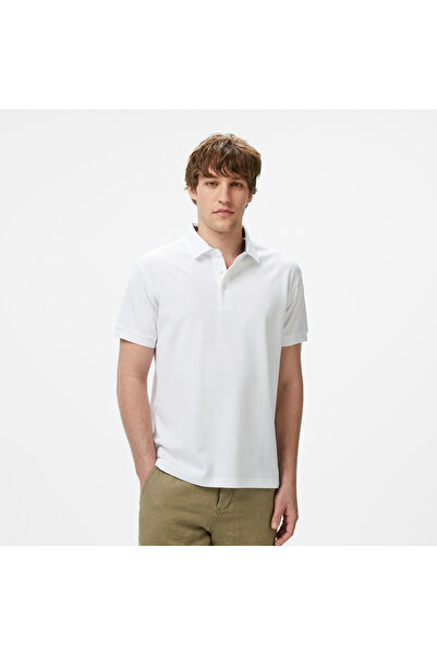 Nautica Erkek Beyaz Classic Fit Polo