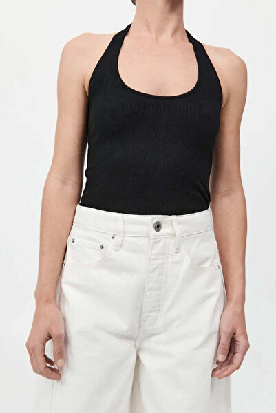 American Rag Cie قميص Rib Halter للنساء - تصميم أنيق ومريح مع 92% قطنًا عضويًا