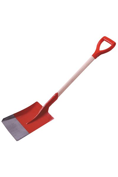 flores Square car shovel, made of metal, for snow, wooden handle, 300 x 230 mm, total length 1 m