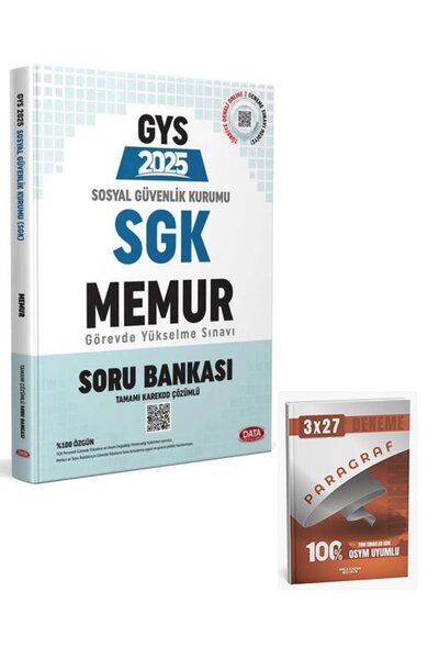 Anla Kazan Yayınları Data 2025 GYS SGK Memur Soru Bankası Görevde Yükselme+Anla Kazan Paragraf