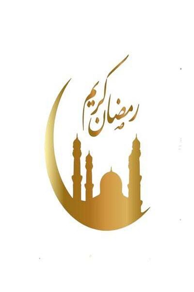 Graffiti Resin Ramadan Kareem sticker with mosque, size 7.5*7.5 cm