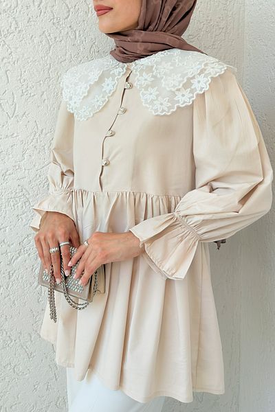 Salih Çelebi Princess Tunic 2345 - Beige